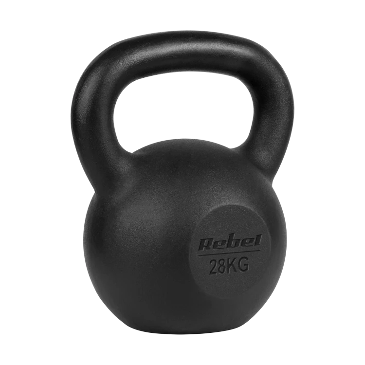 Kettlebell żeliwny 28kg, REBEL ACTIVE RBA-2323-28
