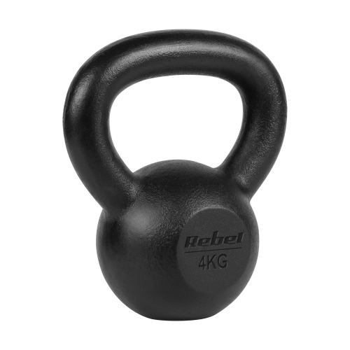 Kettlebell żeliwny 4kg, REBEL ACTIVE RBA-2323-04
