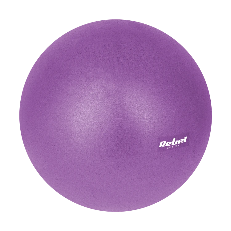 Mini piłka gimnastyczna do pilates rehabilitacyjna 25cm, kolor fioletowy, REBEL ACTIVE RBA-3103-PU