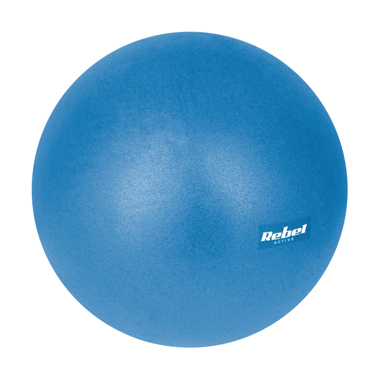 Mini piłka gimnastyczna do pilates rehabilitacyjna 25cm, kolor niebieski, REBEL ACTIVE RBA-3103-BL
