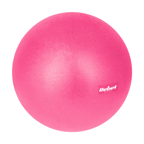 Mini piłka gimnastyczna do pilates rehabilitacyjna 25cm, kolor różowy, REBEL ACTIVE RBA-3103-PK