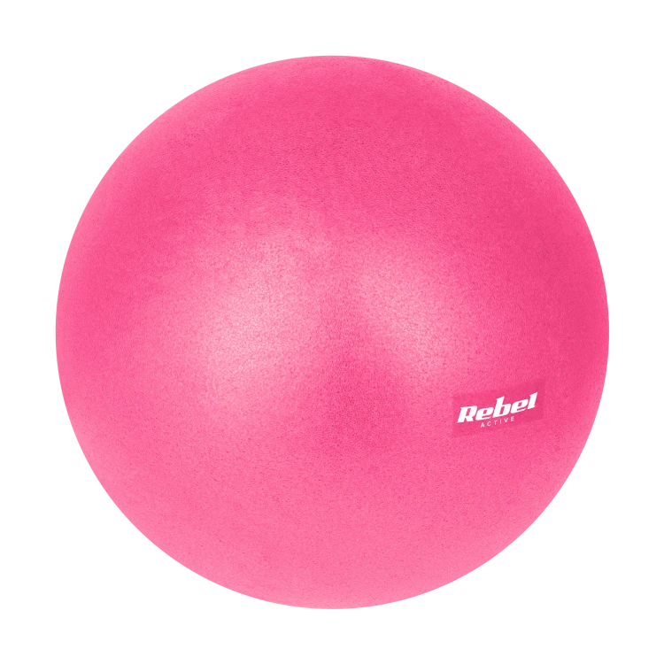 Mini piłka gimnastyczna do pilates rehabilitacyjna 25cm, kolor różowy, REBEL ACTIVE RBA-3103-PK