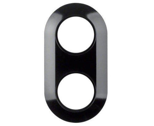 Ramka Podwójna 2-krotna okrągła Czarna Serie 1930 138121 HAGER BERKER IP20 2-podwójna loft retro czarny