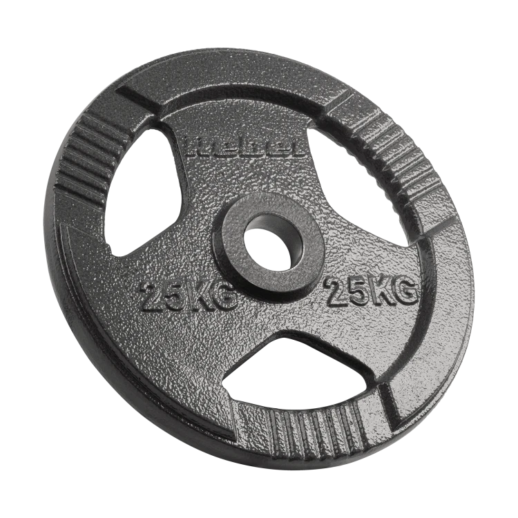 Obciążenie żeliwne olimpijskie 25kg, otwór 51mm, talerz z uchwytami, REBEL ACTIVE RBA-2143-25
