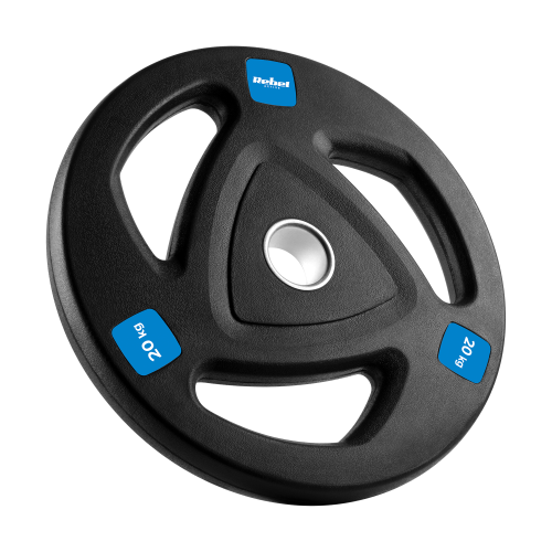 Obciążenie żeliwne olimpijskie gumowane 20kg, otwór 51mm, REBEL ACTIVE RBA-2112-1