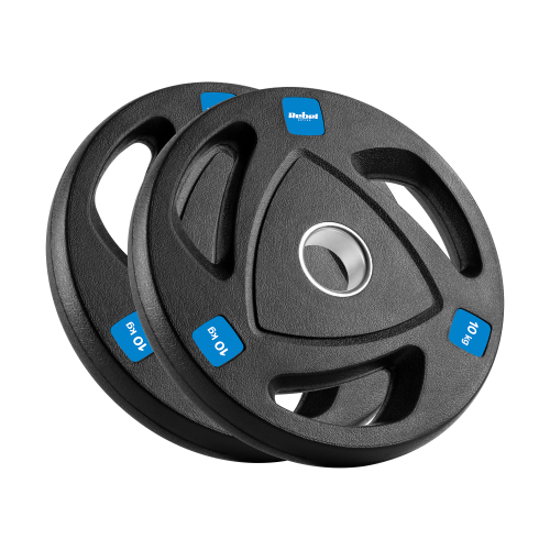 Obciążenie żeliwne olimpijskie gumowane zestaw 2x10kg, otwór 51mm, REBEL ACTIVE RBA-2110
