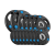 Obciążenie żeliwne olimpijskie gumowane zestaw 30kg ( 8x1.25kg + 4x2.5kg + 2x5kg ), otwór 51mm, REBEL ACTIVE RBA-2113