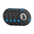Obciążenie żeliwne olimpijskie gumowane zestaw 4x1.25kg, otwór 51mm, REBEL ACTIVE RBA-2107
