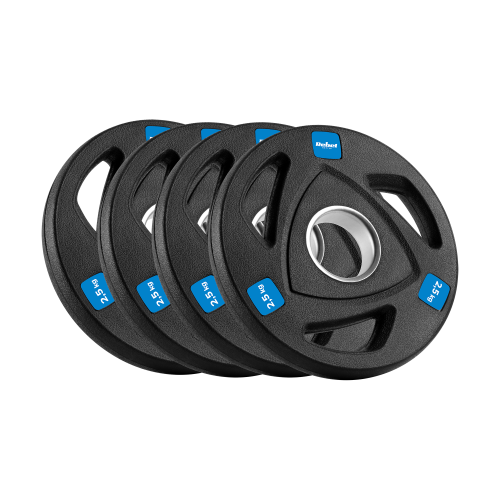 Obciążenie żeliwne olimpijskie gumowane zestaw 4x2.5kg, otwór 51mm, REBEL ACTIVE RBA-2108