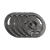 Obciążenie żeliwne olimpijskie zestaw 4x1.25kg, otwór 51mm, talerz z uchwytami, REBEL ACTIVE RBA-2143-01.25