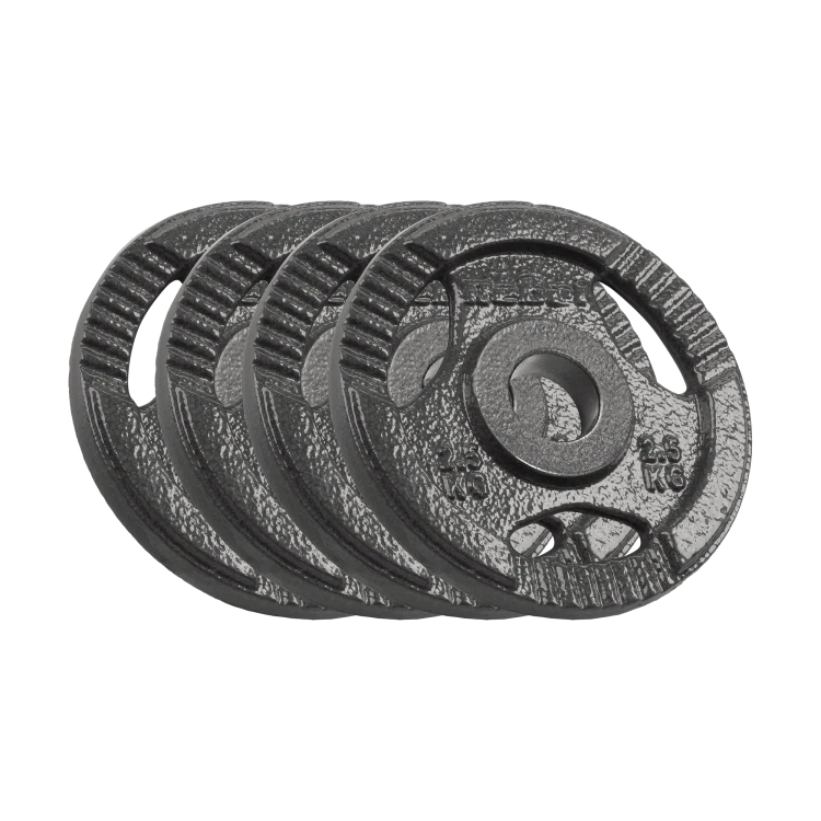 Obciążenie żeliwne olimpijskie zestaw 4x2.5kg, otwór 51mm, talerz z uchwytami, REBEL ACTIVE RBA-2143-02.5