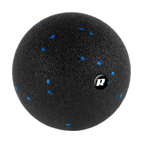 Piłka do masażu 12cm, kolor czarno-niebieski, materiał EPP, REBEL ACTIVE RBA-3055-12