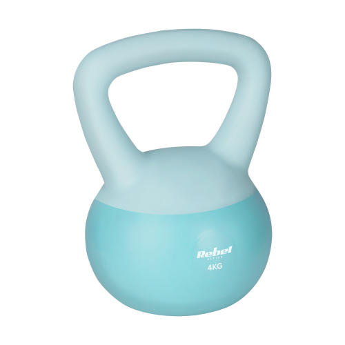 Soft Kettlebell miękki winylowy 4kg  REBEL ACTIVE RBA-2333-04