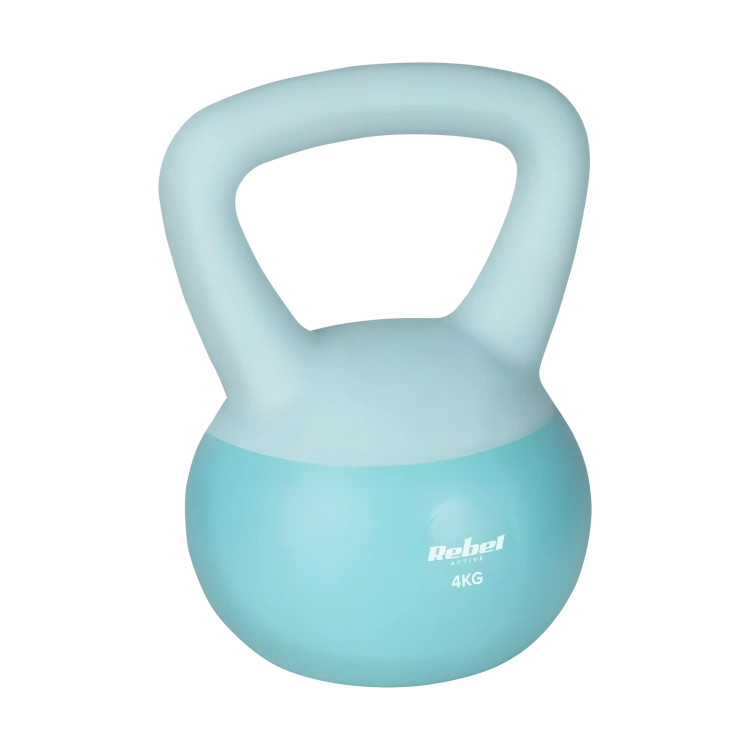Soft Kettlebell miękki winylowy 4kg  REBEL ACTIVE RBA-2333-04