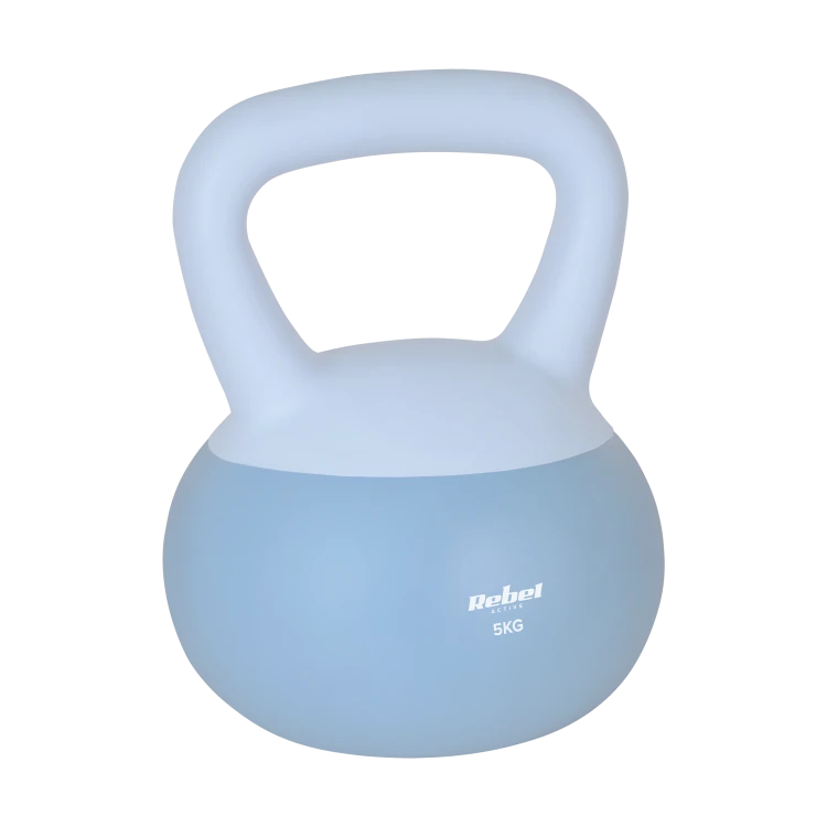 Soft Kettlebell miękki winylowy 5kg  REBEL ACTIVE RBA-2333-05