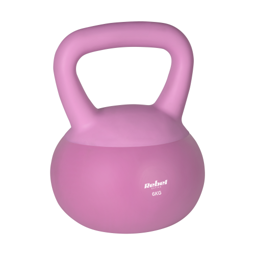 Soft Kettlebell miękki winylowy 6kg  REBEL ACTIVE RBA-2333-06