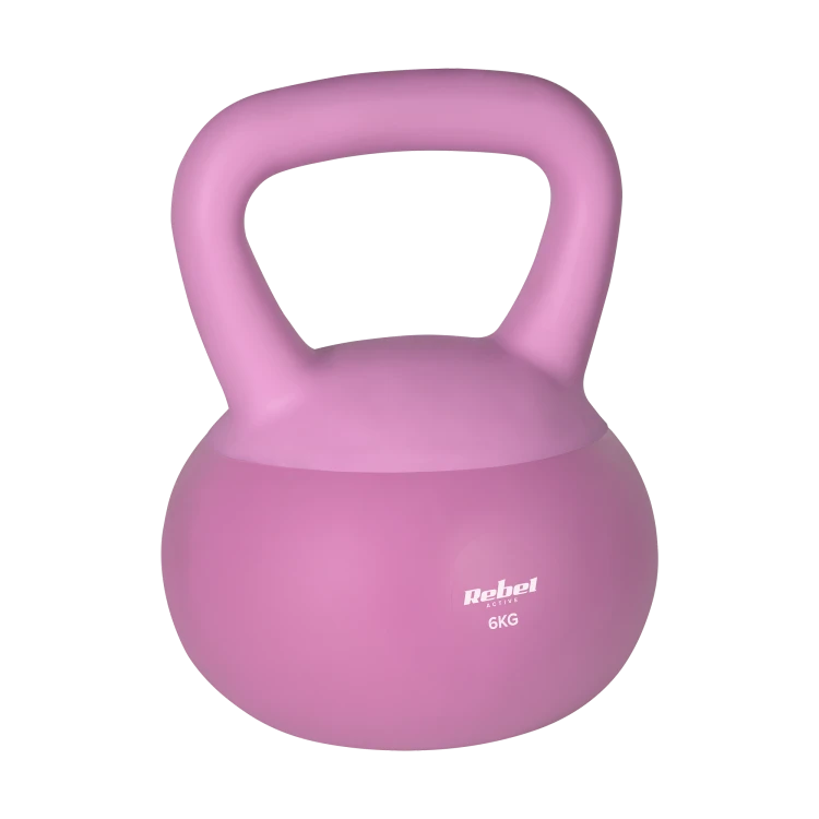 Soft Kettlebell miękki winylowy 6kg  REBEL ACTIVE RBA-2333-06