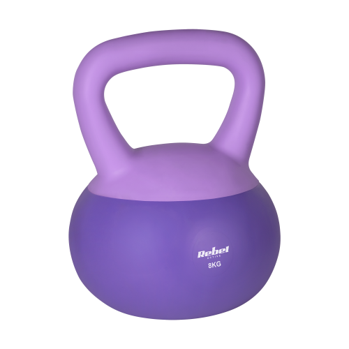 Soft Kettlebell miękki winylowy 8kg  REBEL ACTIVE RBA-2333-08