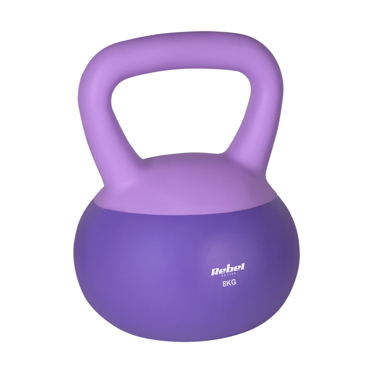 Soft Kettlebell miękki winylowy 8kg  REBEL ACTIVE RBA-2333-08