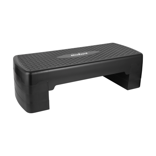 Step do aerobiku i ćwiczeń fitness, 3 stopnie, 68cm, czarny, REBEL ACTIVE RBA-3227-BK
