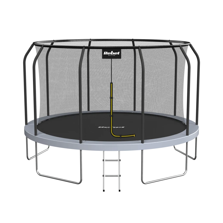 Trampolina Rebel Active PRO 12ft/366 cm, siatka, drabinka RBA-8003