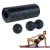 Zestaw wałek do masażu, roller, piłka, duoball, 3 elementy, kolor czarno-niebieski, materiał EPP, REBEL ACTIVE RBA-3054-S3