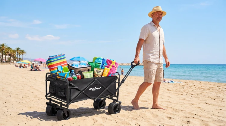 Wózek turystyczny, plażowy, 150L, 100kg, Rebel Active RBA-5501