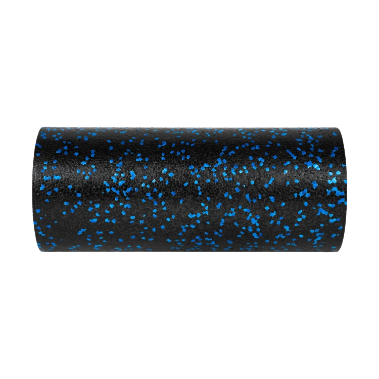 Wałek do masażu, roller piankowy gładki 15x30cm, kolor czarno-niebieski, materiał EPP, REBEL ACTIVE RBA-3053-33