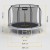 Trampolina Rebel Active PRO 8ft/244 cm, siatka, drabinka RBA-8001