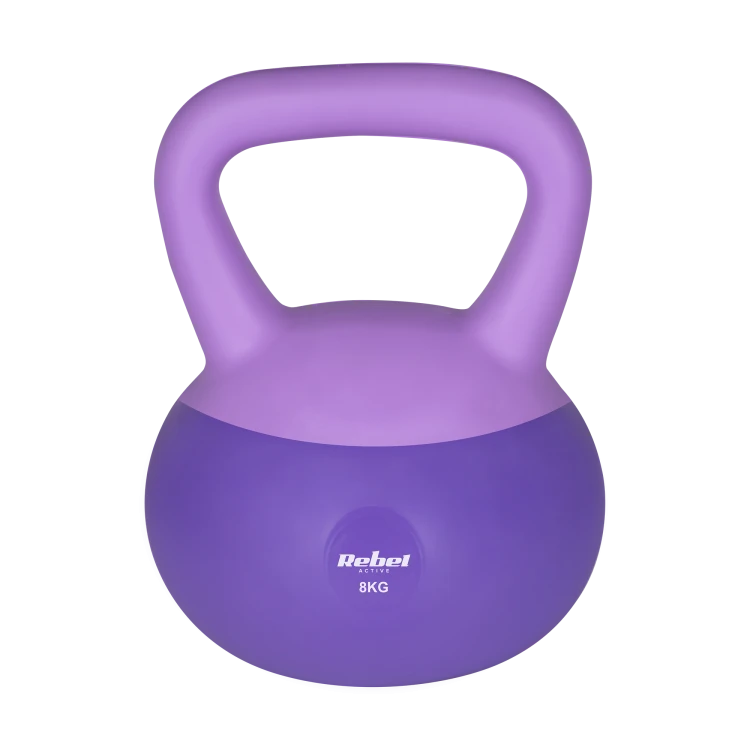 Soft Kettlebell miękki winylowy 8kg  REBEL ACTIVE RBA-2333-08