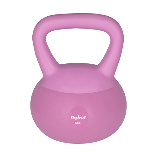 Soft Kettlebell miękki winylowy 6kg  REBEL ACTIVE RBA-2333-06