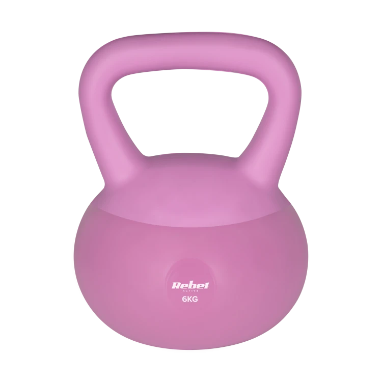 Soft Kettlebell miękki winylowy 6kg  REBEL ACTIVE RBA-2333-06