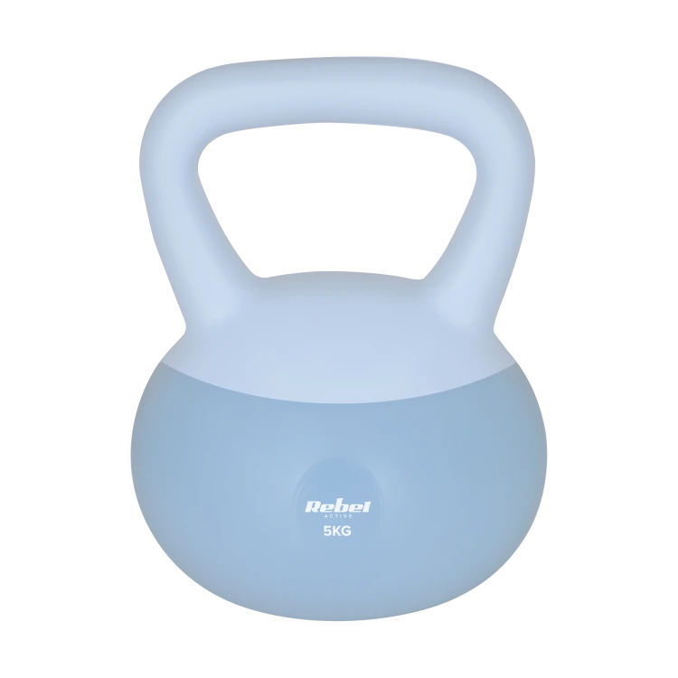 Soft Kettlebell miękki winylowy 5kg  REBEL ACTIVE RBA-2333-05