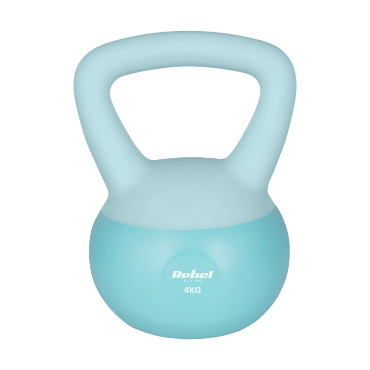 Soft Kettlebell miękki winylowy 4kg  REBEL ACTIVE RBA-2333-04