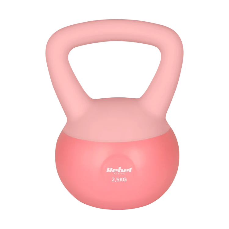Soft Kettlebell miękki winylowy 2.5kg  REBEL ACTIVE RBA-2333-02.5