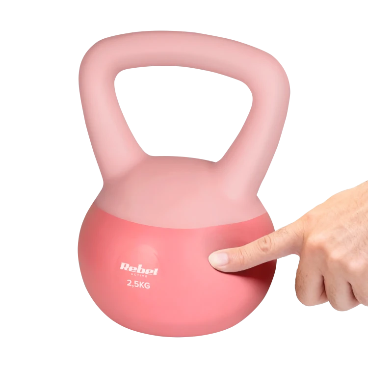 Soft Kettlebell miękki winylowy 2.5kg  REBEL ACTIVE RBA-2333-02.5