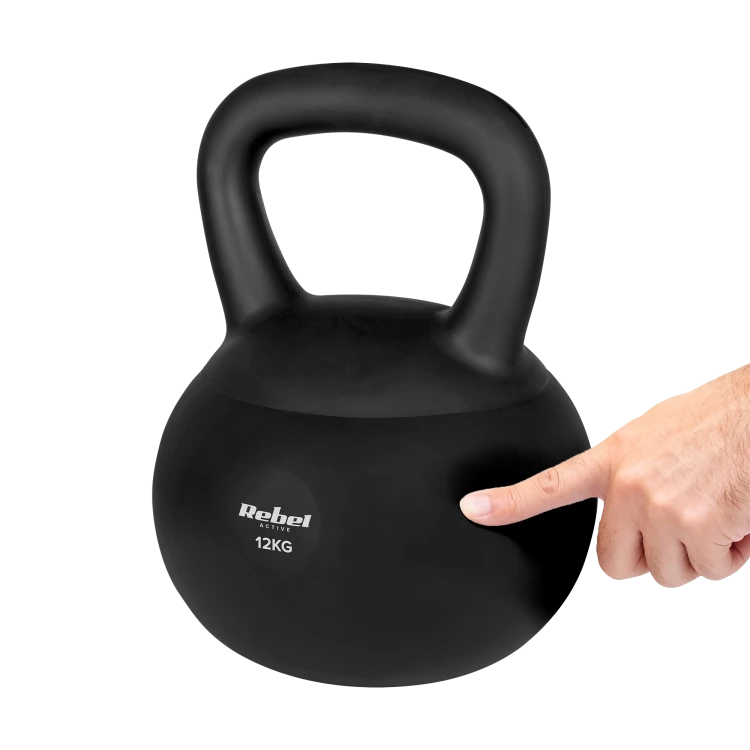 Soft Kettlebell miękki winylowy 12kg  REBEL ACTIVE RBA-2333-12