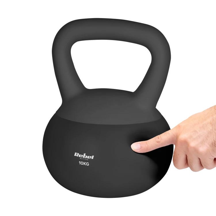 Soft Kettlebell miękki winylowy 10kg  REBEL ACTIVE RBA-2333-10