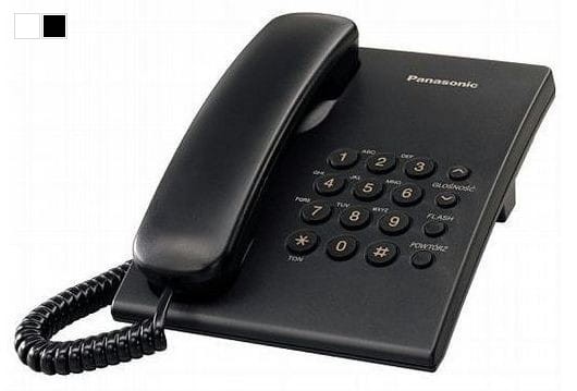 Telefon stacjonarny przewodowy Panasonic KX-TS500 PD do hotelu pokoju hotelowego biura domu