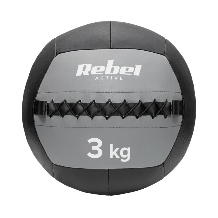 Piłka lekarska do ćwiczeń 3 kg REBEL ACTIVE RBA-3107-3