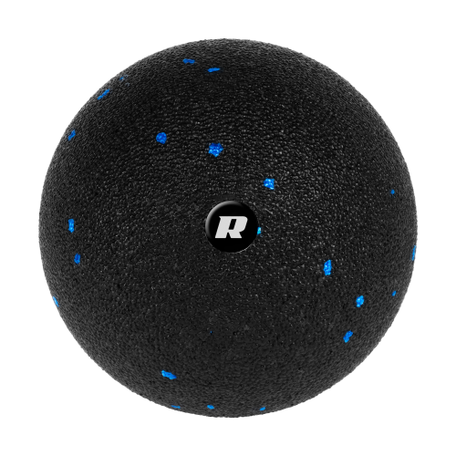 Piłka do masażu 12cm, kolor czarno-niebieski, materiał EPP, REBEL ACTIVE RBA-3055-12