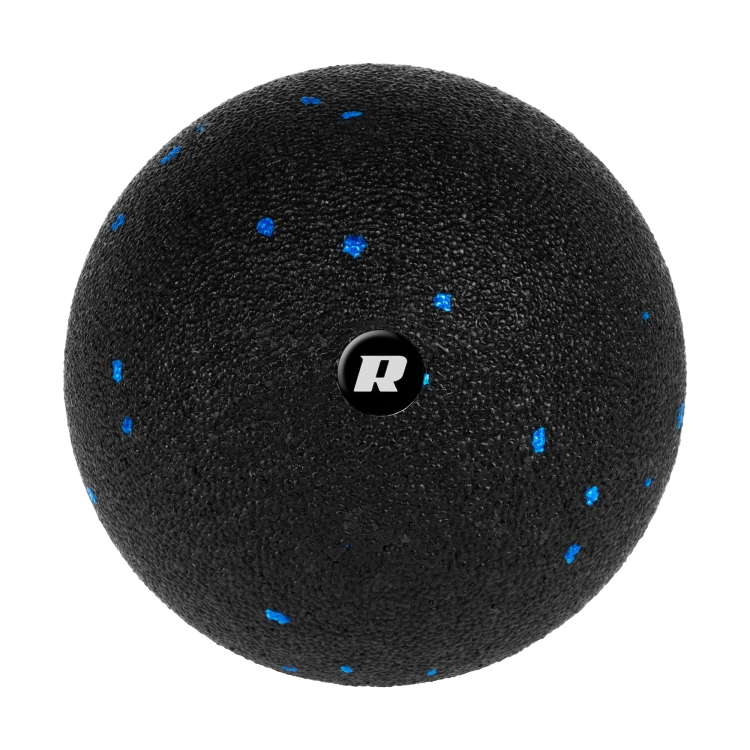 Piłka do masażu 12cm, kolor czarno-niebieski, materiał EPP, REBEL ACTIVE RBA-3055-12