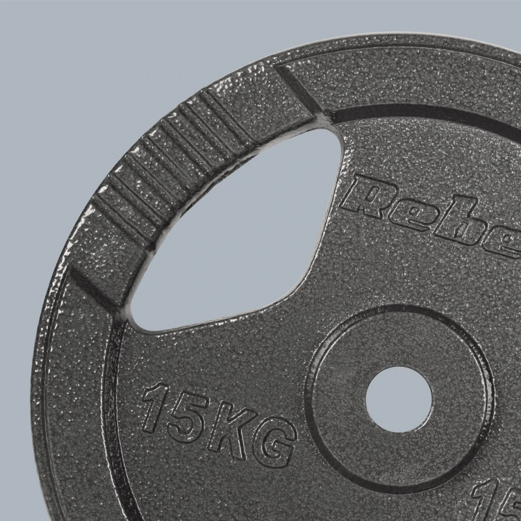 Obciążenie żeliwne zestaw 2x15kg, otwór 31mm, talerz z uchwytami, REBEL ACTIVE RBA-2136