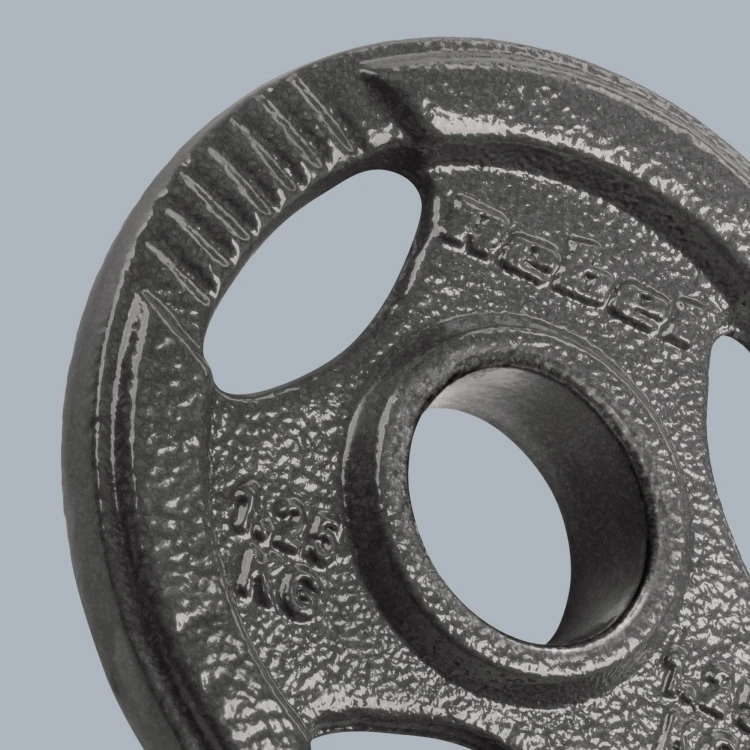 Obciążenie żeliwne olimpijskie zestaw 4x1.25kg, otwór 51mm, talerz z uchwytami, REBEL ACTIVE RBA-2143-01.25