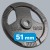 Obciążenie żeliwne olimpijskie zestaw 2x15kg, otwór 51mm, talerz z uchwytami, REBEL ACTIVE RBA-2143-15