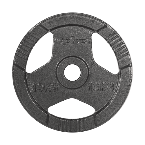 Obciążenie żeliwne olimpijskie zestaw 2x10kg, otwór 51mm, talerz z uchwytami, REBEL ACTIVE RBA-2143-10