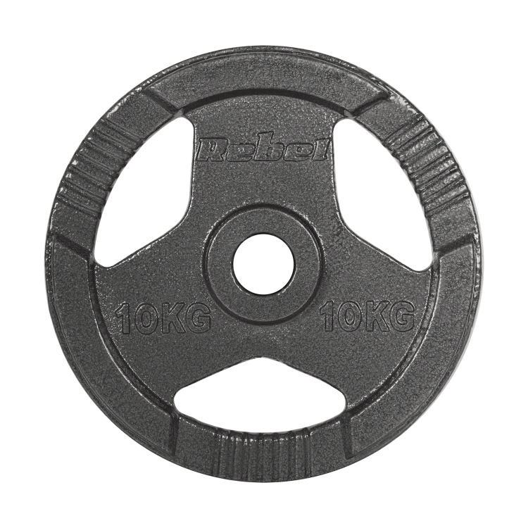 Obciążenie żeliwne olimpijskie zestaw 2x10kg, otwór 51mm, talerz z uchwytami, REBEL ACTIVE RBA-2143-10