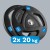 Obciążenie żeliwne olimpijskie gumowane zestaw 2x20kg, otwór 51mm, REBEL ACTIVE RBA-2112