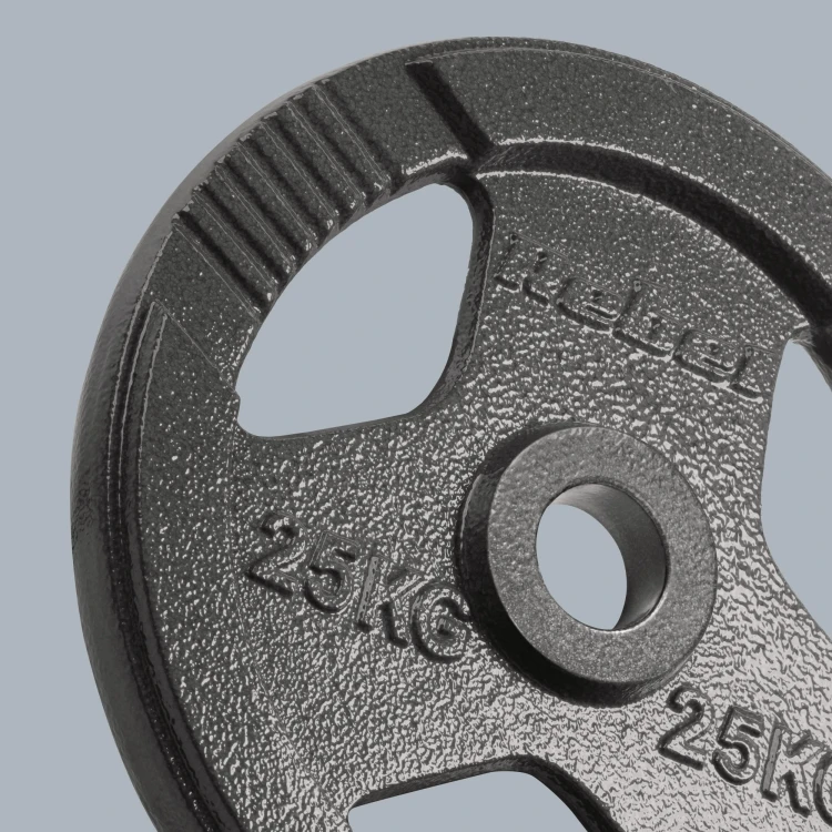 Obciążenie żeliwne olimpijskie 25kg, otwór 51mm, talerz z uchwytami, REBEL ACTIVE RBA-2143-25
