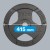 Obciążenie żeliwne olimpijskie 20kg, otwór 51mm, talerz z uchwytami, REBEL ACTIVE RBA-2143-20